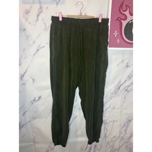 PINK By Victoria Secret Green drawstring jogger pants sz L